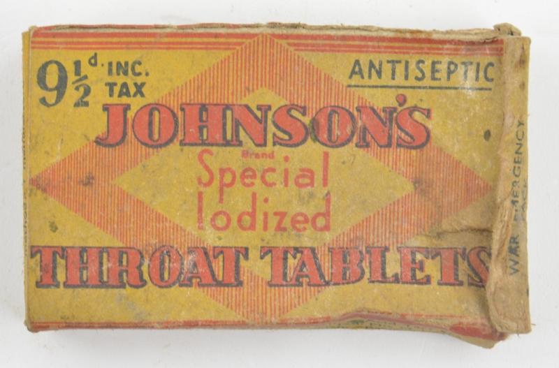 British WW2 Package of Throath Tablets