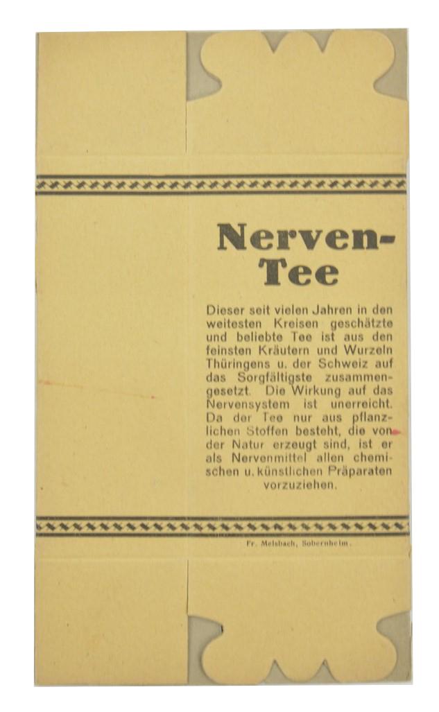 German Third Reich Era Folding Package of 'Nerven-Tee'.