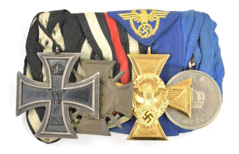 German Police 4-Pieced Medalbar