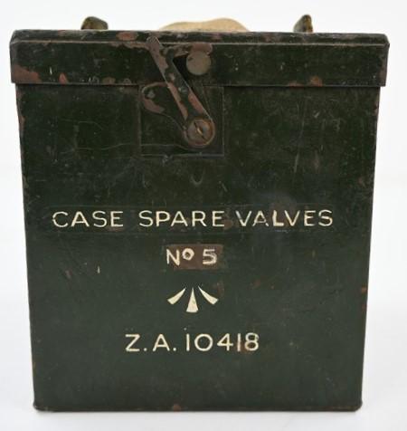 British WW2 Spare valve box Wirelles set 19