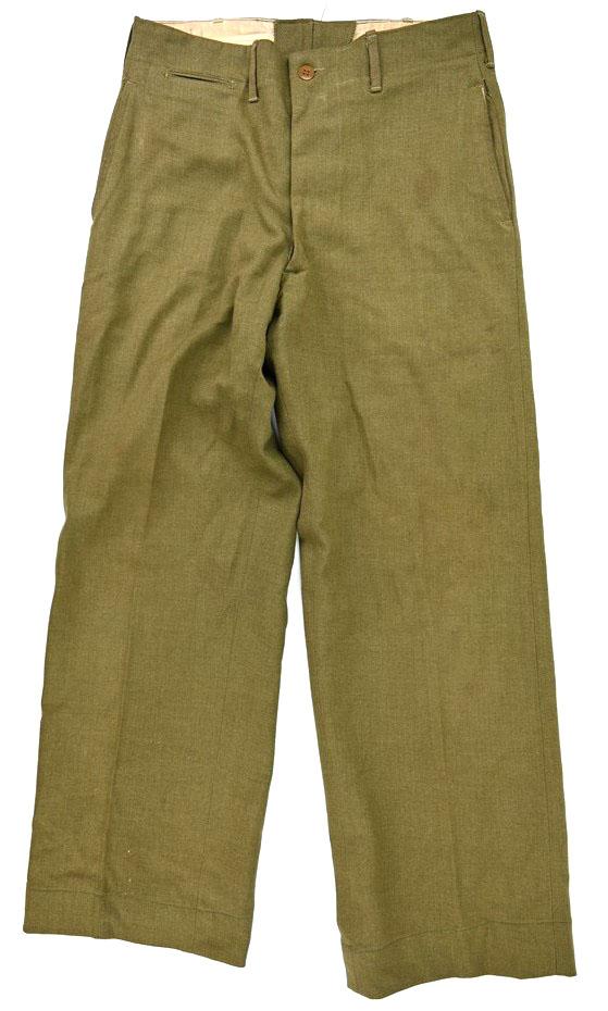 US WW2 Field Wool Serge Trousers