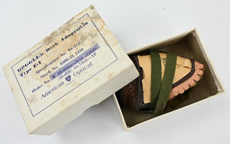 USAAF Type E-1 Goggles in Case