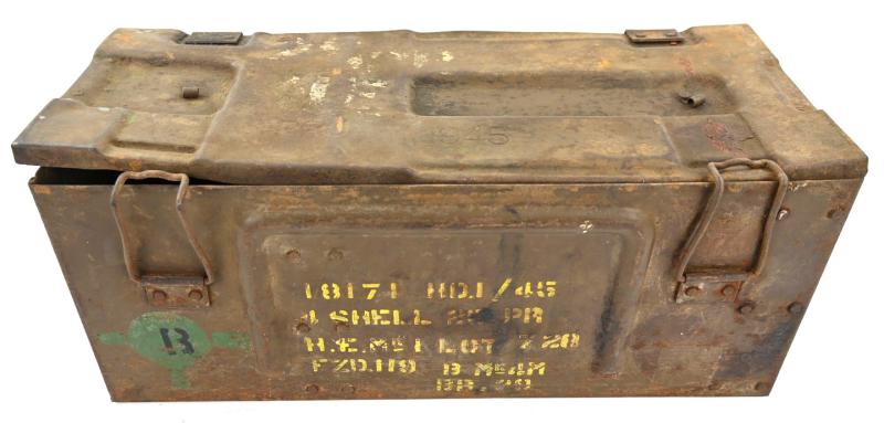 British WW2 25pds Grenade Box with Frame