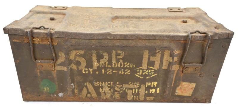 British WW2 25pds Grenade Box with Frame