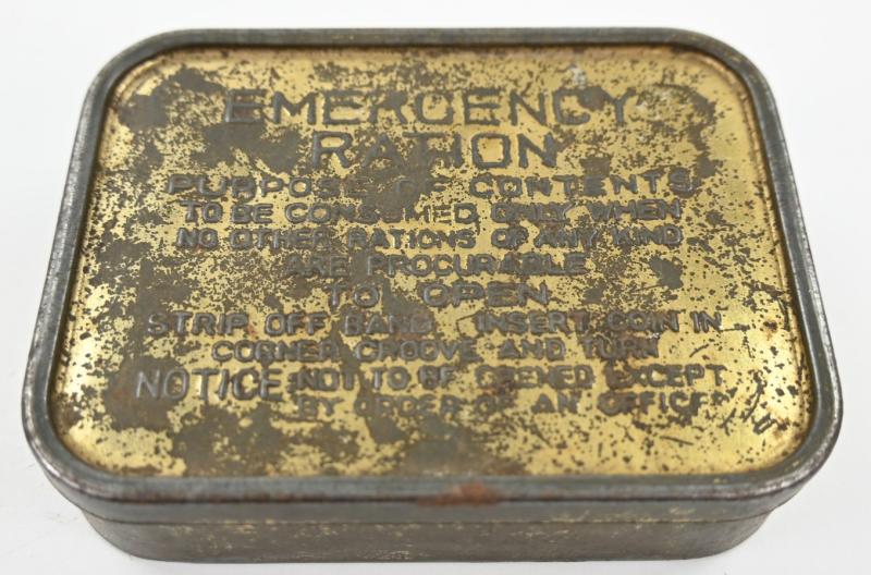 British WW2 Emergency Ration Tin Can