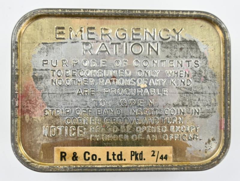 British WW2 Emergency Ration Tin Can