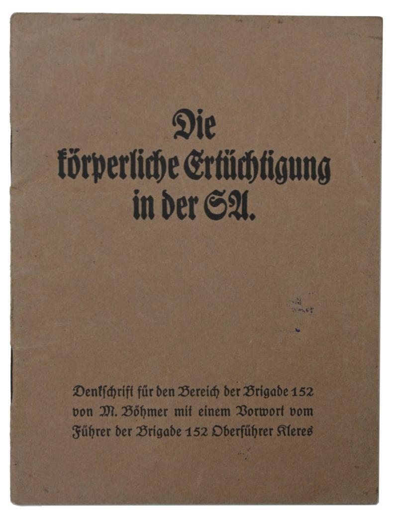 German SA Booklet 'Die körperliche Ertüchtigung in der SA'