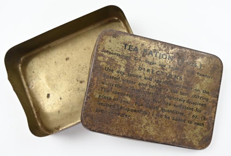 British WW2 Tea Ration Tin Can