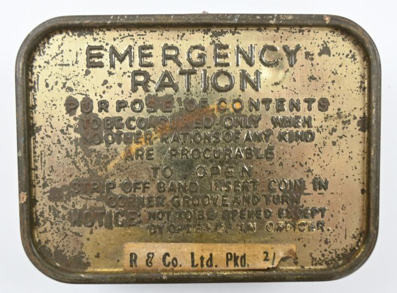 British WW2 Emergency Ration Tin Can