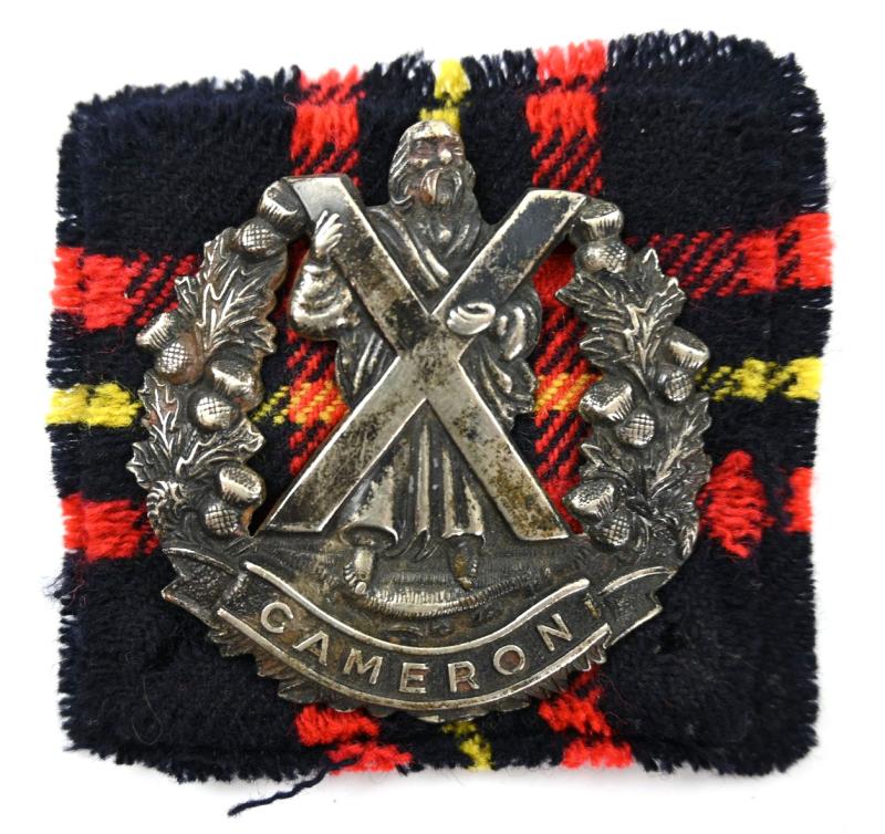 British WW2 'The Queen’s Own Cameron Highlanders' Cap badge