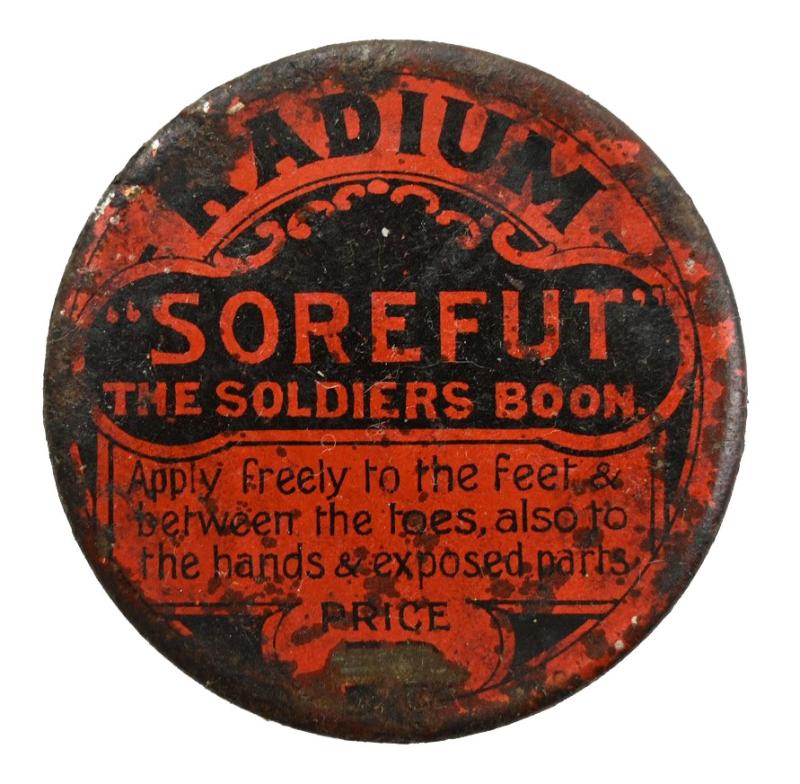 British WW2 Soldier's Boon Foot Cream Tin Can