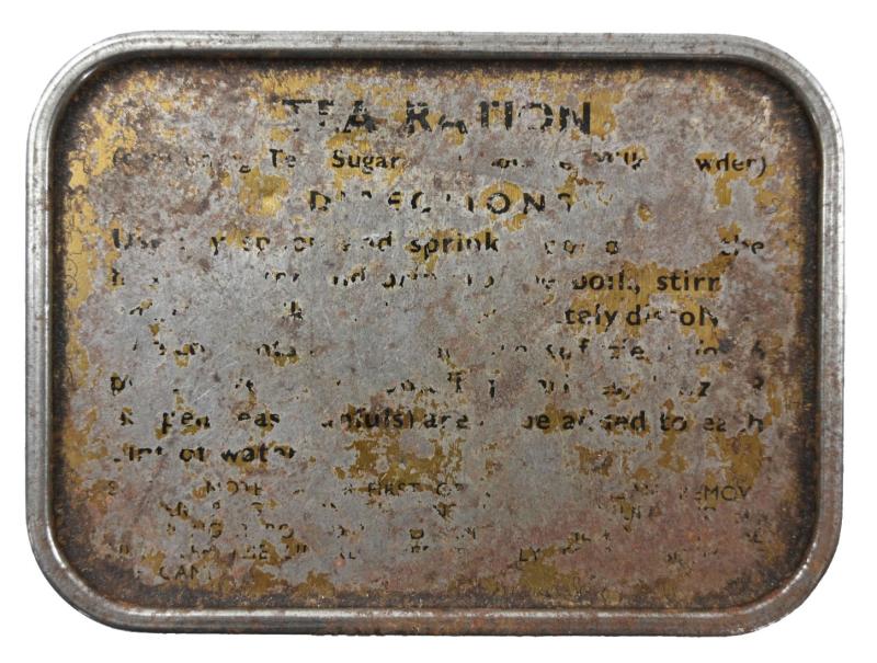 British WW2 Tea Ration Tin Can