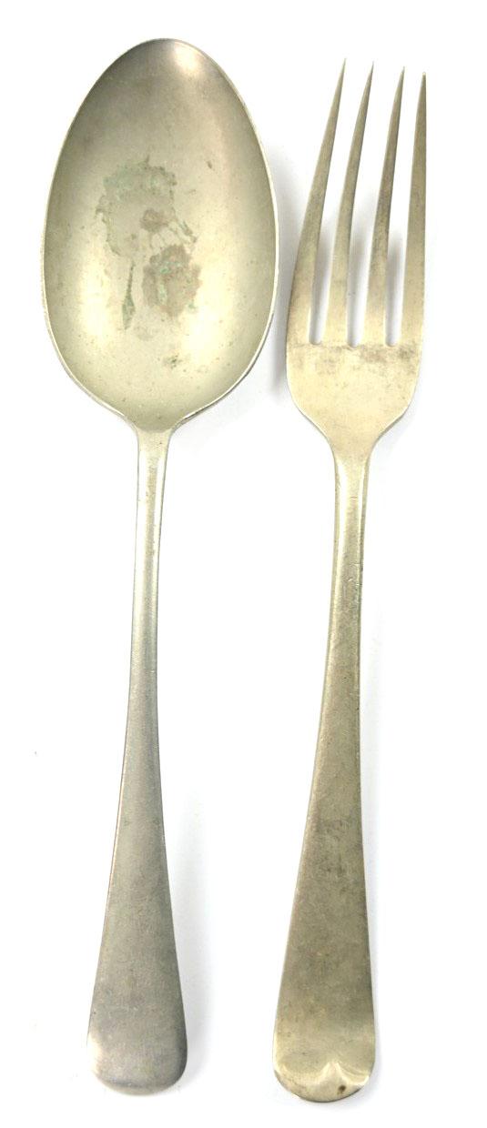 British WW2 Fork & Spoon Set