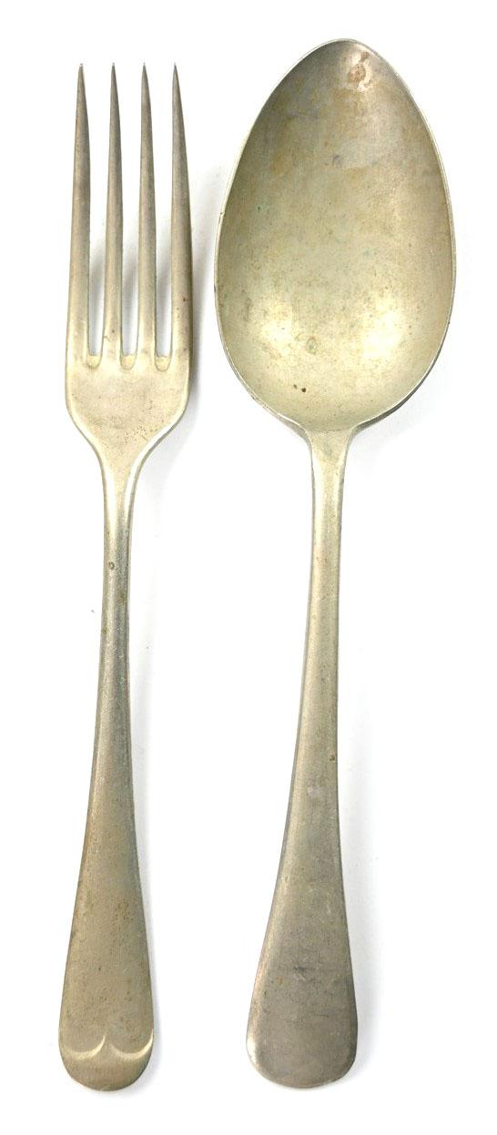 British WW2 Fork & Spoon Set