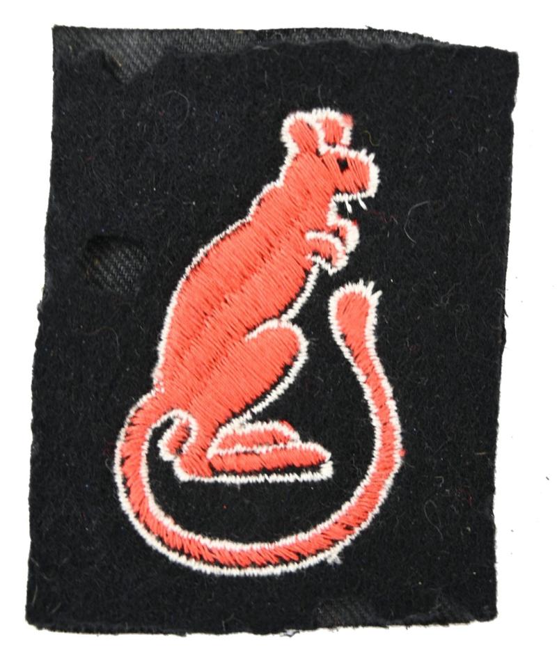 British WW2 7th Armoured Division 'The Desert Rats' Armpatch