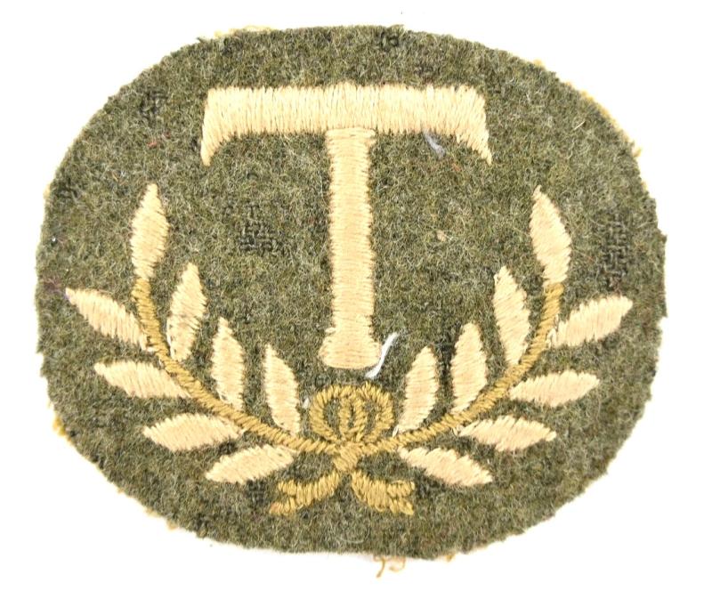 British WW2 Sleeve Trade Badge 'Technician'