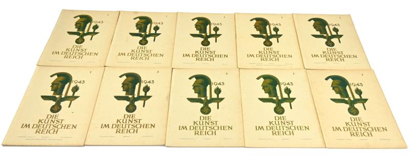 German Third Reich Magazine Set 'die Kunst im Dritten Reich' 1943