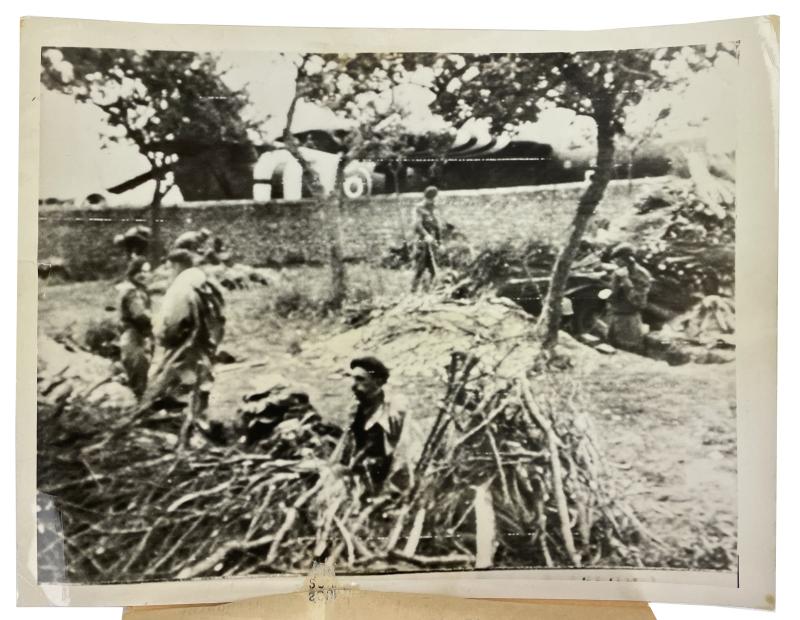 British WW2 Press Photo Normandy