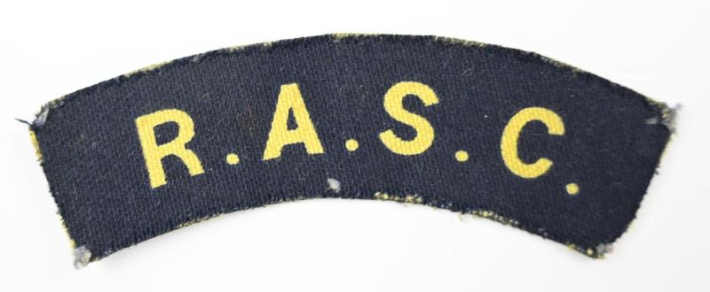 British WW2 RASC Shoulder Title