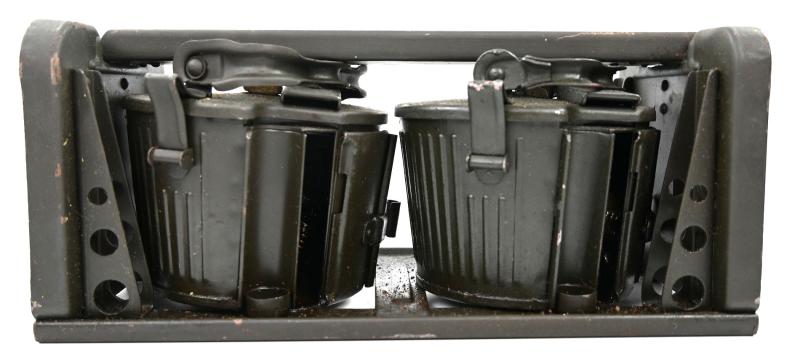 German WH MG34 Ammo Drum Set with Carrying Frame