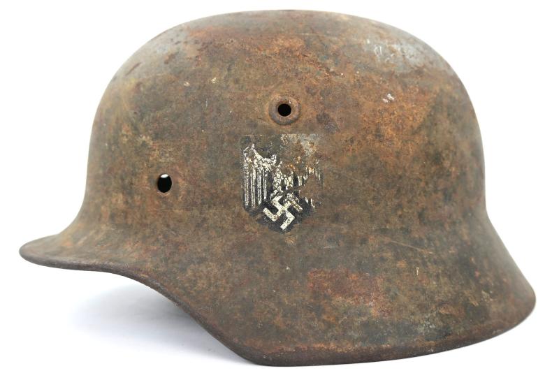 German WH M40 SD Combat Helmet Shell Relic