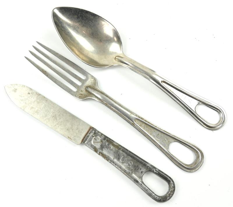 US WW2 Messtin Cutlery Set