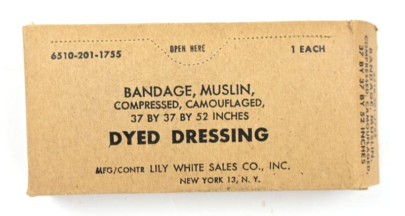 US Vietnam Era First Aid Dyed Dressing