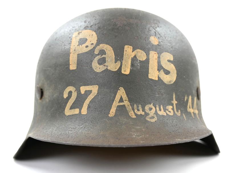 German WH/SS M42 ND Combat Helmet 'Paris'