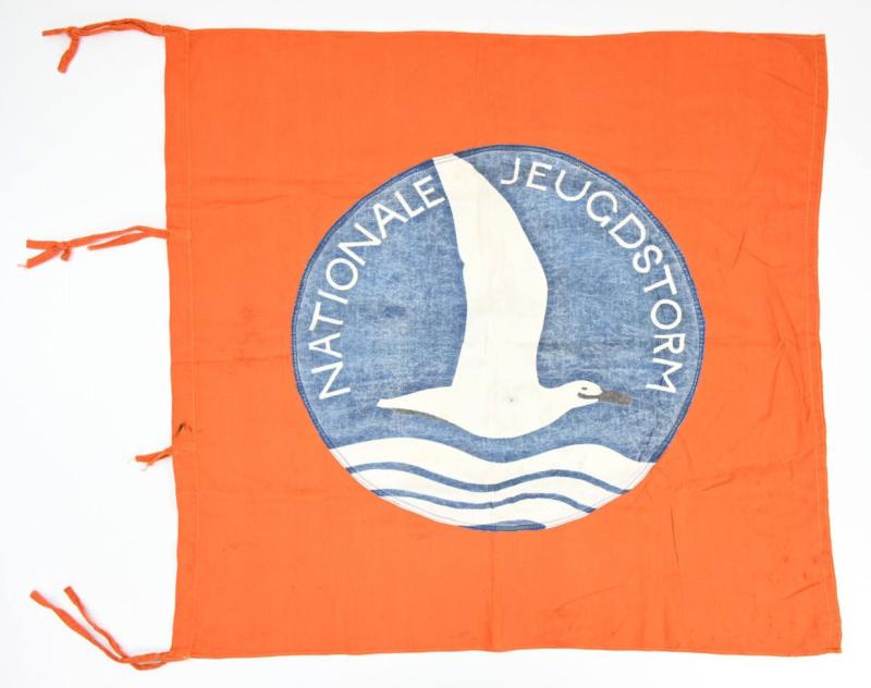 Dutch Hitler Youth 'Nationale Jeugdstrom' Flag