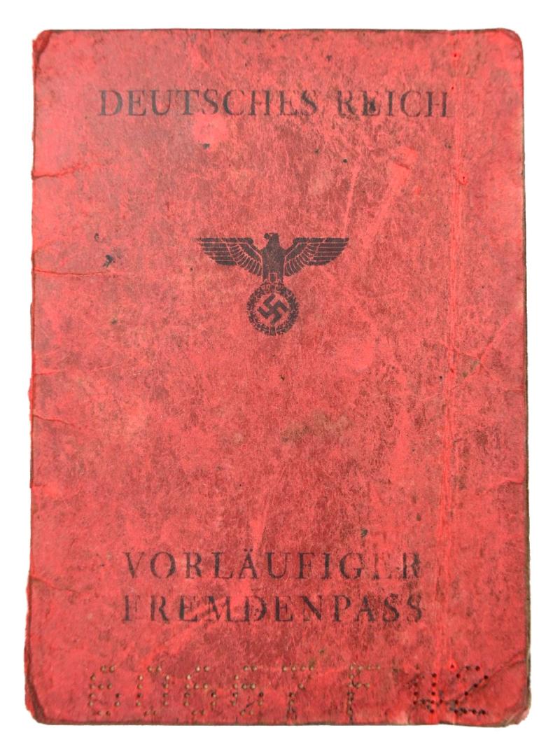 German Third Reich temporary foreign Passport