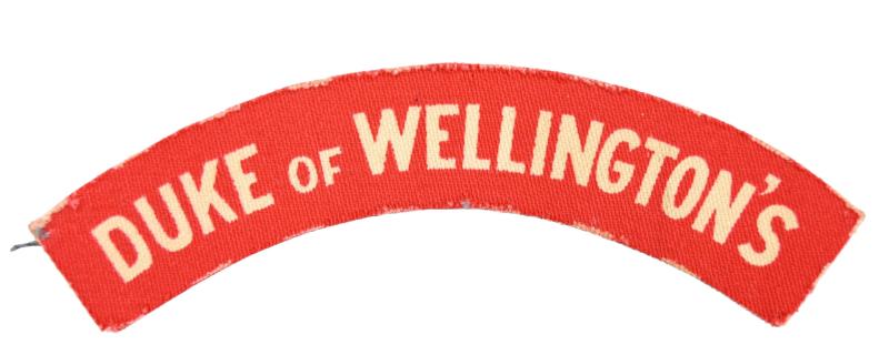 British WW2 Duke of Wellington's Shoulder Title