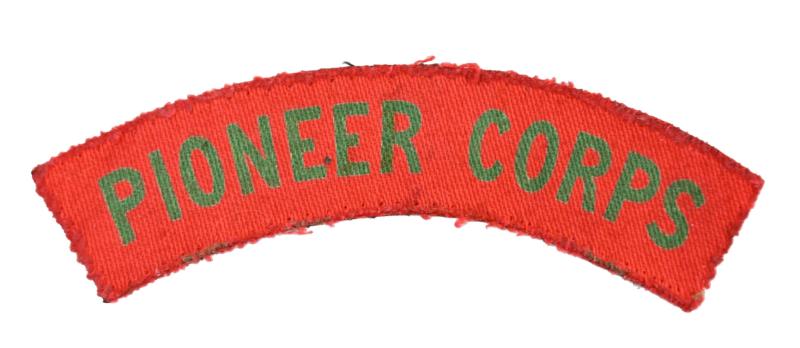 British WW2 Pioneer Corps Shoulder Title