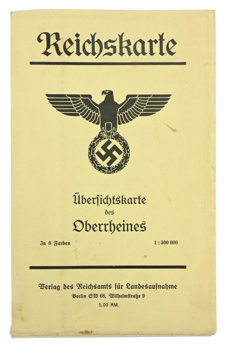 German Third Reich Era Roadmap 'Oberrheines'