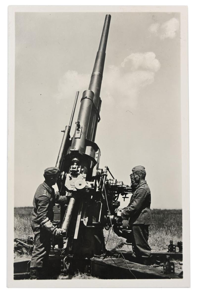 German LW Flak Postcard