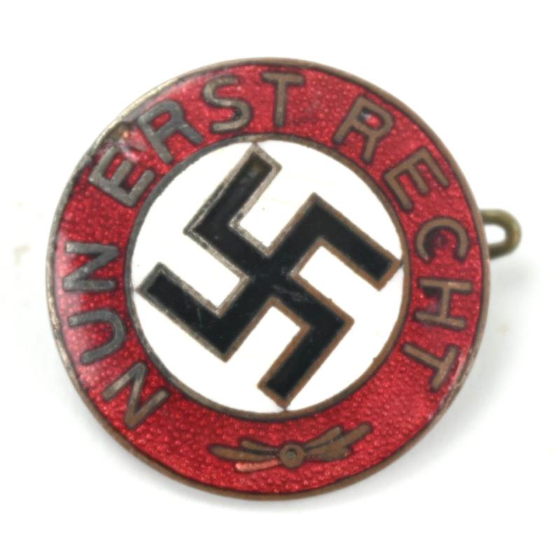 German NSDAP Party Badge 'Nun Erst Recht'