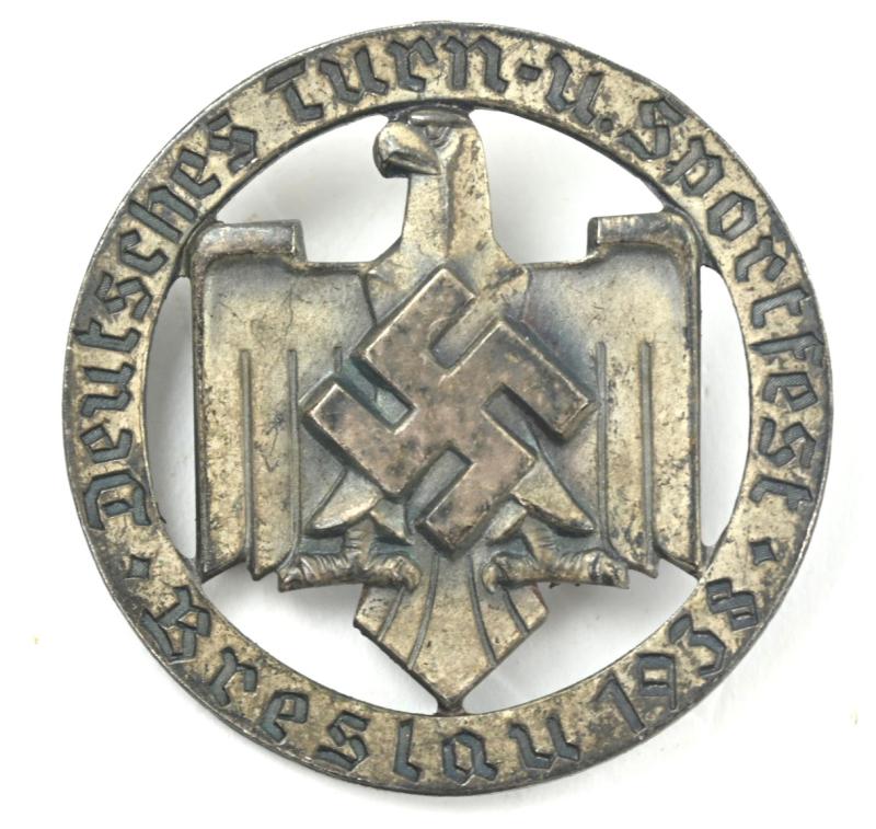 German Third Reich Turnbund badge Breslau 1938