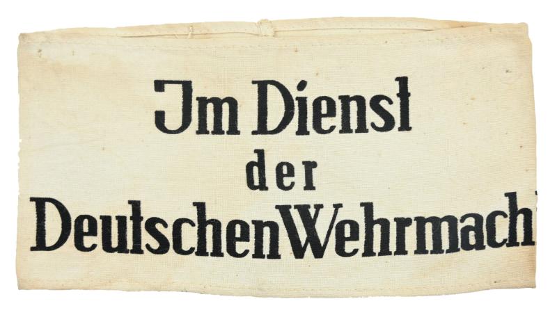 German WH 'Im Dienst der Deutschen Wehrmacht' Armband