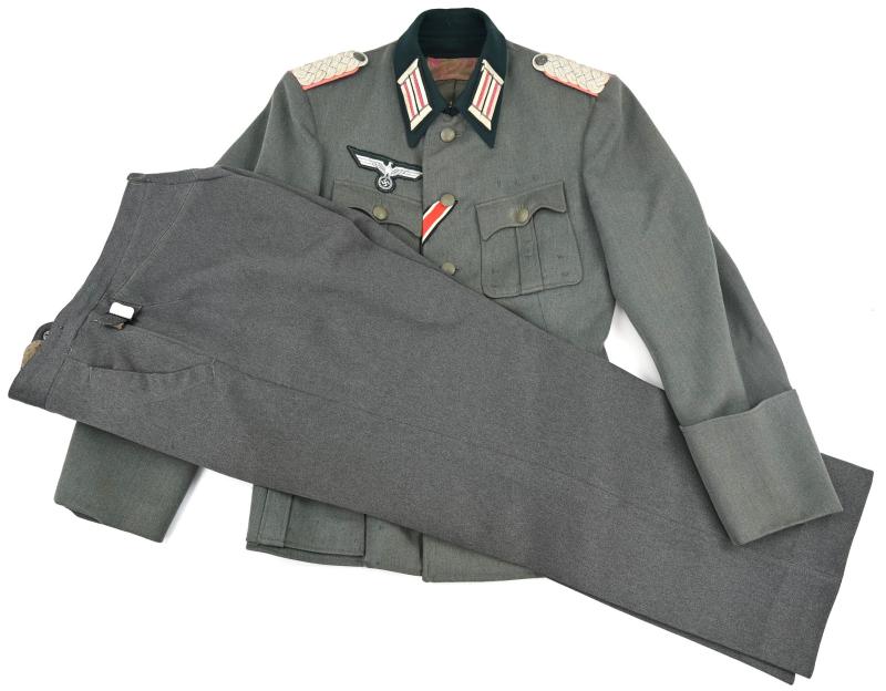 German WH Officer Panzer (Jager) Tunic & Trousers