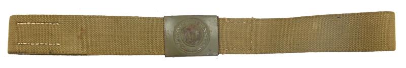 German WH Canvas Belt & Beltbuckle