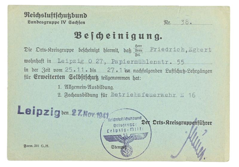 German RLB Certificate