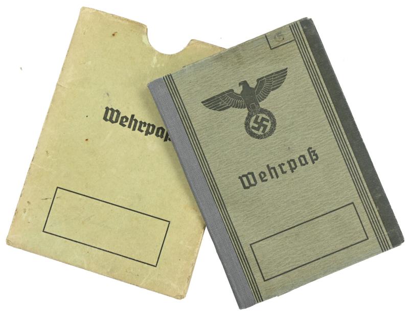 German WH Wehrpass with Cover