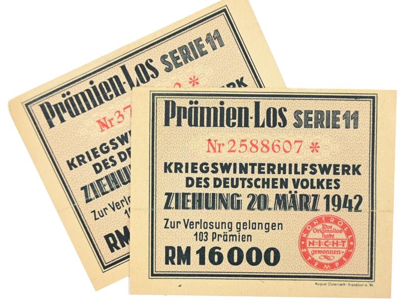 German WHW Lottery Tickets