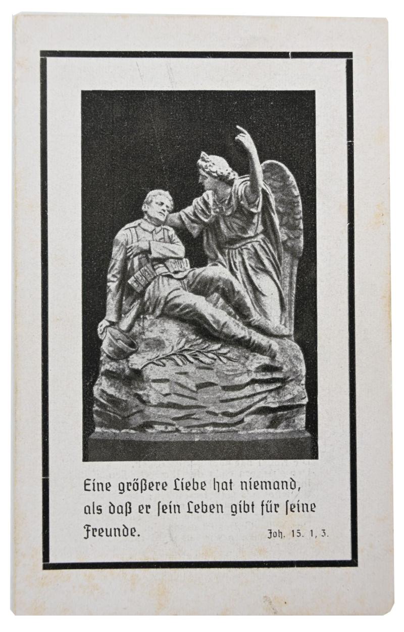 German WH Deathcard 'Gefr. Karl Immesberger'