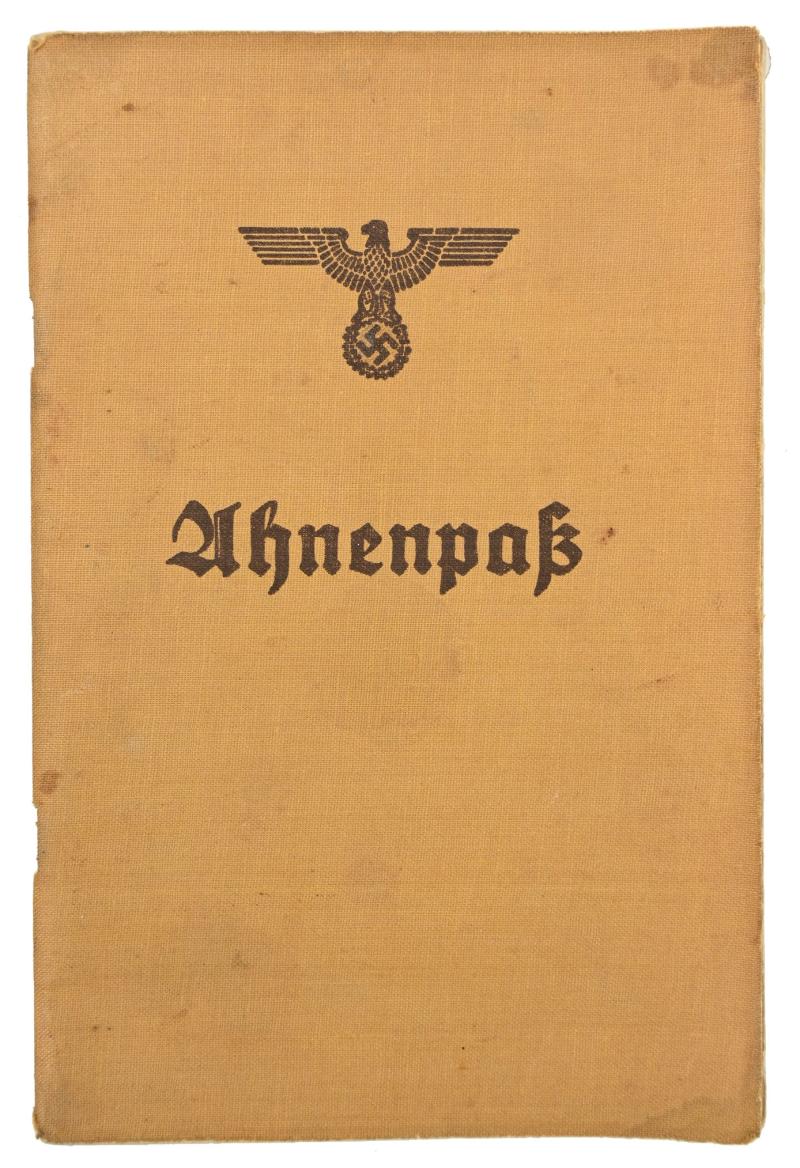 German Third Reich 'Ahnenpass' Ancestral Passport