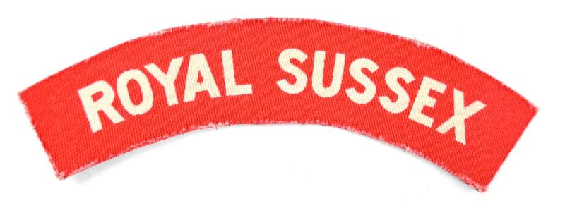 British WW2 Royal Sussex Shoulder Title