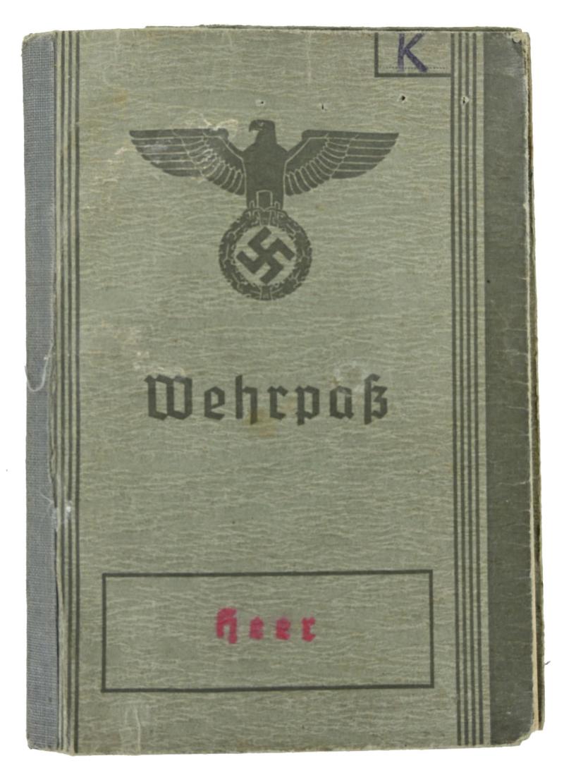 German WH Wehrpass 'MG battalion'