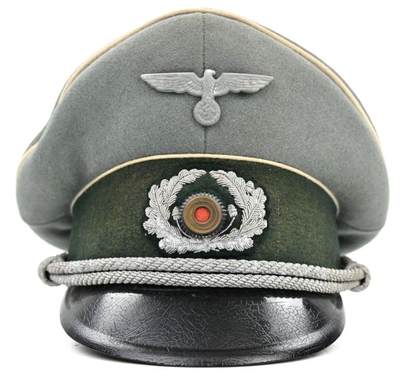 German WH Officers Visor Cap