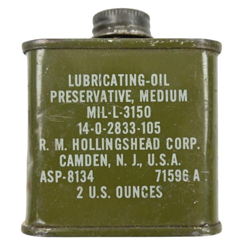 US WW2 Lubricating Oil Bottle