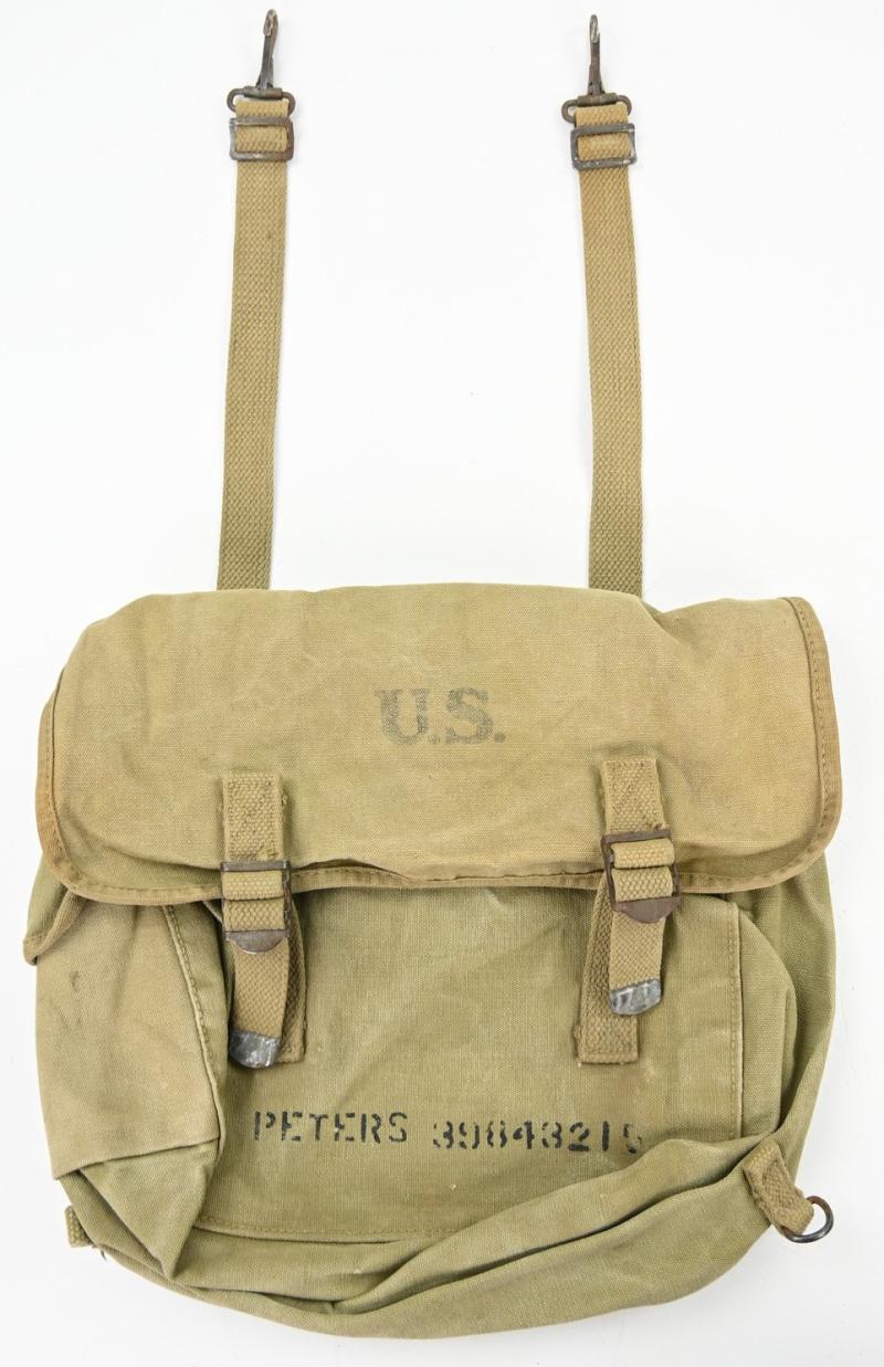 US WW2 M-1936 Musset Bag 'James H Peters'