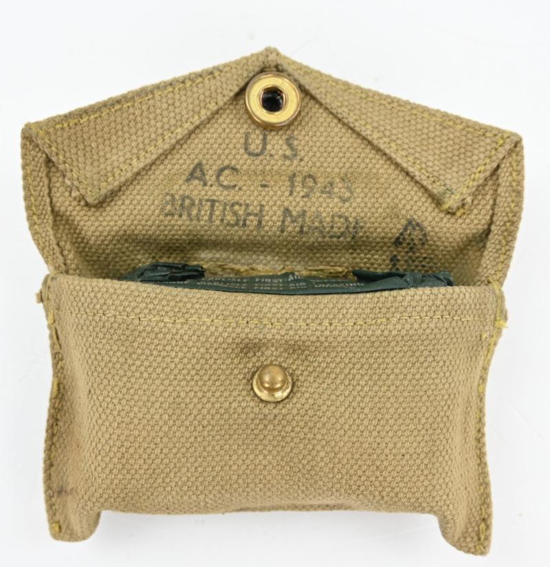 WorldWarCollectibles | US WW2 M-1942 BM First Aid Pouch with First Aid Kit